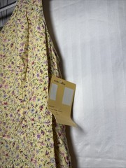 Vintage 80s Carol Anderson Yellow Floral TOP AND DRESS Made in USA NEW XL 2i
