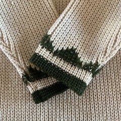 Vintage 1950s Carlo Gruber Wool Snow Ski Lodge Sweater Austria Boatneck Sz M