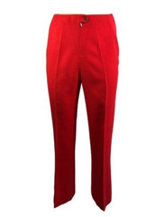 Vintage Fletcher Jones Tailored Women Red Straight Leg Pants Wool Retro 1970’s