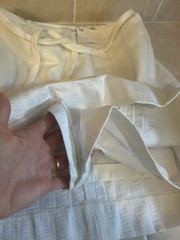 Vintage David Smith White Skort 3 Pockets Cotton Yellow Pink Blue Size 10