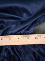 Vintage 80s Carriage Court Swing Dress 12 Blue Secretary Elastic Waist Pleated