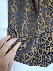 Vtg Jacqueline Ferrar Animal Print Leopard Cheetah Shiny Zipper Vest 4