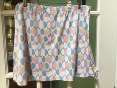 TAIL TENNIS SKIRT GEOMETRIC ABSTRACT TENNIS BALL PATTERN VINTAGE SIZE XL