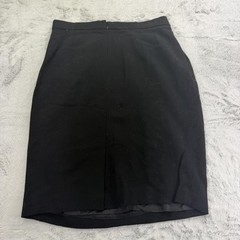 Vintage Burberrys Skirt Suit Womens 10/12 Black 100% Wool Knit 2 Piece Blazer
