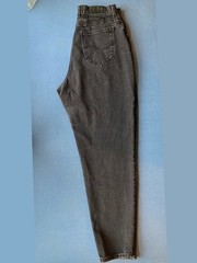 Vintage 90s Denim High Waist Jeans, Black, Medium, 31″ Waist