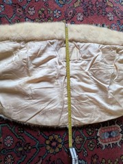 Vintage Mink Fur Stole Wrap Shawl Bolero Cover Up Shrug Cream White Wedding