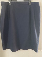 Requirements Vintage Polyester Rayon Navy Skirt NWT 26W