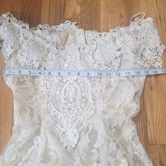 Vtg Loralie Original Dress Size 4 Small Wedding Gown Victorian Prairie Castle