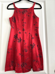 Vintage BYER TOO Red Dress Women’s Size 7 (#A)