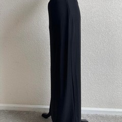 International Newport Group vintage Black maxi skirt with elastic waistband