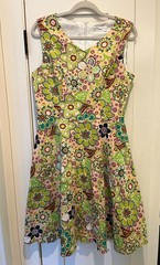 DressEver 1950s/1960s faux retro vintage sleeveless floral cocktail dress size L