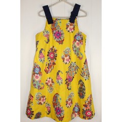 Anthropologie Maeve Sunniva Bright Yellow Floral Shift Dress Size XS