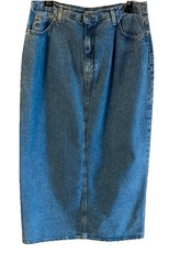 Vintage Liz Claiborne Lizwear Jeans Denim Skirt Size 14