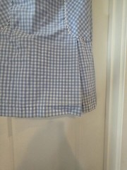 Vtg StationWagon Princess Peggy Gingham Dress NWT Donaldsons Ric Rac Pocket W 12