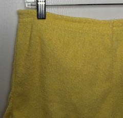 Vintage 70s Joanna Terry Cloth Dolphin Shorts Yellow S/M Retro Resort