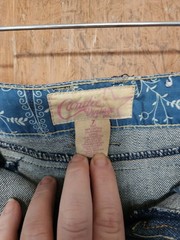 Vintage 90s Candies Denim Body con Wiggle Skirt