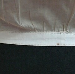 Sweet 1860-70 Antique Corset Cover Camisole Chemise Un-bleached Cotton S