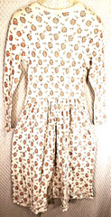 Vintage Carole Hockman Prairie Gown Dress Sleepwear 90sLounge Gown Rib Cotton S