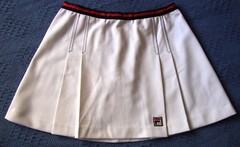 Vintage 80’s FILA WHITE LINE TENNIS SKIRT woman size 46-M Made in Italy RARE