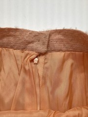 3 Piece Vintage Louis Feraud Peach Boucle Tweed Jacket Skirt Suit Princess Diana