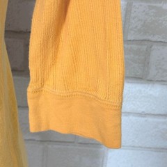 Vtg Arizona Womens Y2K Half Sleeve Babydoll Henley Top Large Gold Bella Swan