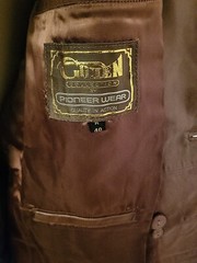 Vintage Golden Collection by Pioneer Wear Western Leather & eel Jacket Size 40