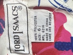 Vintage Nwts Lord Isaac’s Size 6 Floral Top Beach Vacation. Shoulder Pads