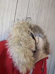 1970s Women’s Hudson Bay Jacket Red Size Medium Made In Canada 100% Wool Rare