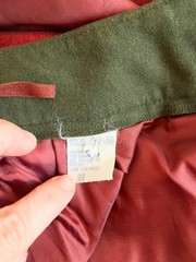 Vintage 1980s Corduroy Trachten Skirt Pleated Red Green Heart Made in Austria