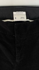 Vintage 1990s black BANANA REPUBLIC velveteen flare wide leg pants corduroy 8