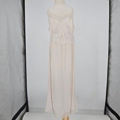 Vintage 1940s Barbizon Jaunty Rite Rayon/Acetate Ivory Lace Trim Slip (XXS)