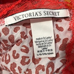 Victoria’s Secret Pink Leopard Lace Cami Top L Gold Accent