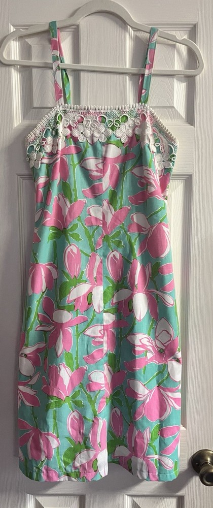 Vintage 1970s Liza By Lilly Pulitzer Floral Sundress Size 5/6