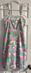 Vintage 1970s Liza By Lilly Pulitzer Floral Sundress Size 5/6