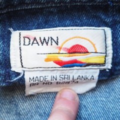 Dawn Import Vintage 80s Denim Distressed Snap Jacket Women’s M