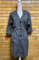 Vtg Secretary Dress Betsy’s Things Button Up Shirt Dress Granny Core Size 5*