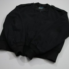 Vtg 70’s Weintraub Bros Military Black Wool Jacket PATRIOT Coat Womens 14