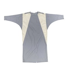 80s Nancy Greer Colorblock Dress Grey White Modesty Minimalist Vintage Size 10