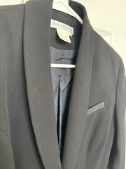 Vintage Chantal Thomass Paris Black Suit Jacket w/ Mother of Pearl buttons Size8