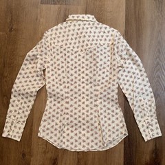 Vtg 70s Pearl Snap Shirt Champion Western Rockabilly Disco Cowgirl NOS Womens 12