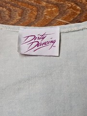 Dirty Dancing Vintage 80’s Cropped Jeweled Buttons Top Bleached Denim Size L