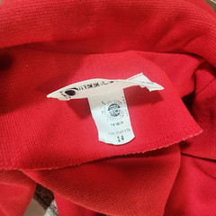 Vintage 70’s Red Queen Casuals ILGWU Woman’s 2 Button Polyester Blazer Size 14