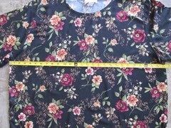 Vintage CONFETTI Women’s 3X Plus Shirt Blouse Boxy Black Floral Rayon Blend