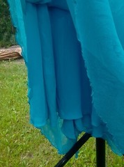 Vintage turquoise dress made of natural silk Monsoon, UK14