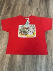 Vintage 1996 Walmart Beaded Fish Tee size 26W Fits A 2X Men