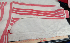 VINTAGE Shirt Dress TRENDS JERRIE LURIE Red White Rare Classic Dolman Pockets
