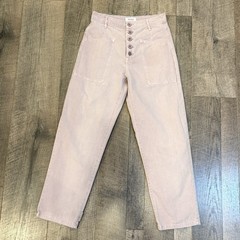 Pistola Tammy High Rise Trouser Lilac Dust Button Fly Sailor Style Size 25
