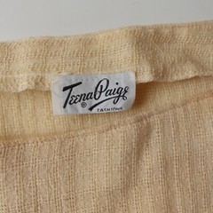 Vintage 50s Knit Teena Paige Women’s Dress Belted Short Sleeve Day Dress Medium