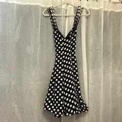 Vintage Rockabilly 70’s Swing Style Polka Dot Flare Dress