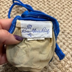 Ladies Vinatge Rose Marie Reid Blue Halter Style Bikini Top Convertible Size 8